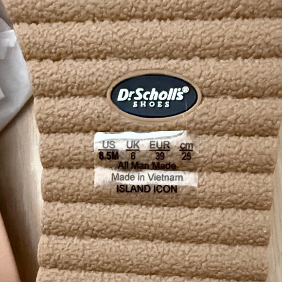 Dr. Scholl's Brown Slide Sandals with Gold Accent - Picture 5 of 10